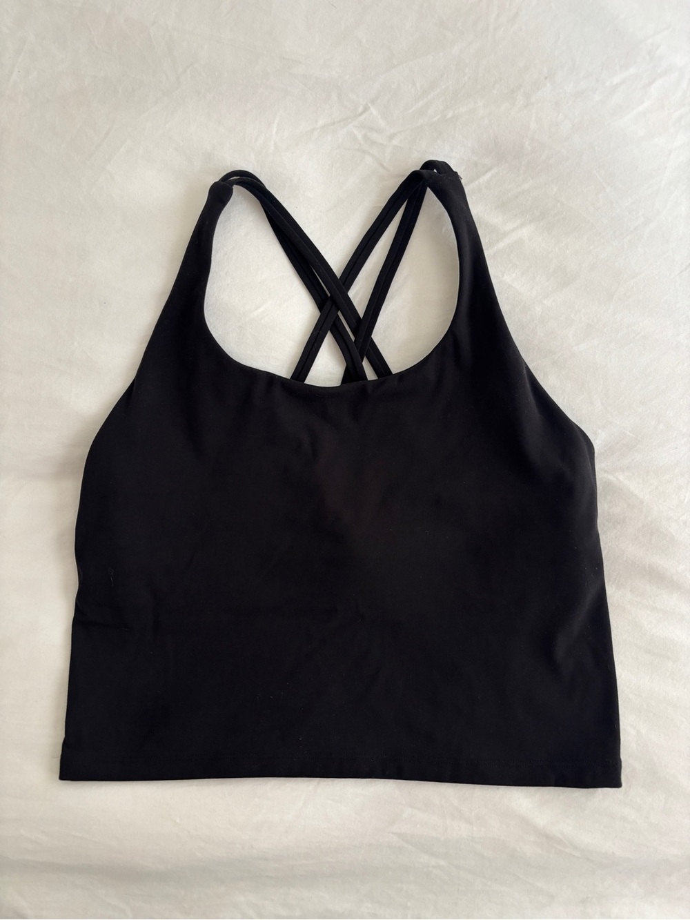 Black Workout Tank with Built-in Bra